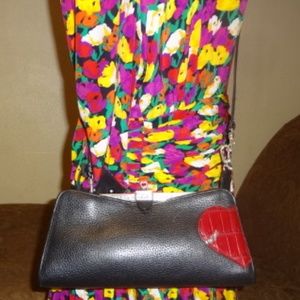 Black Brighton Crossbody Clutch